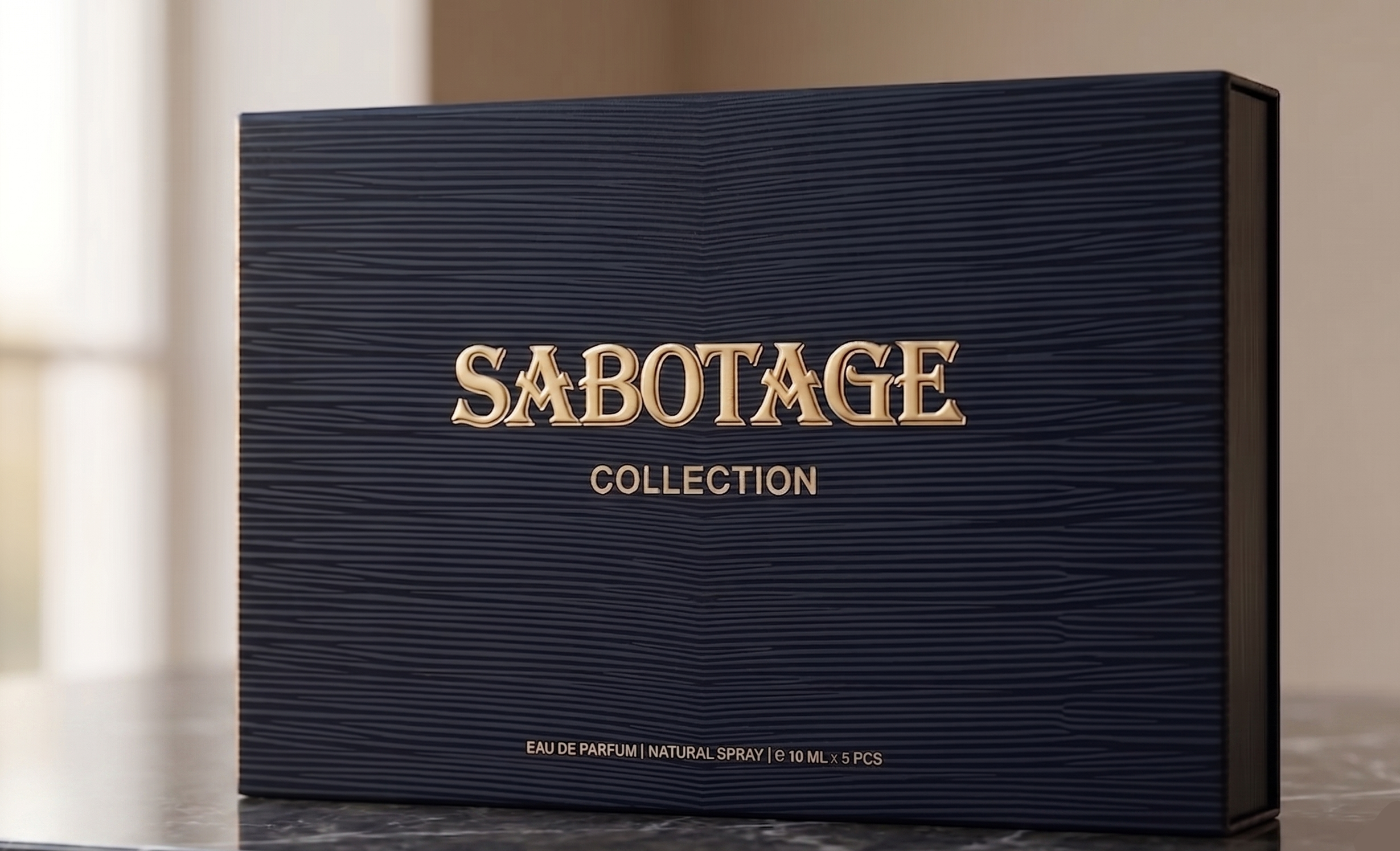 Sabotage Collection 5-Piece EDP Gift Set – Fresh Woody Floral Aquatic Scents | 10mL Bottles