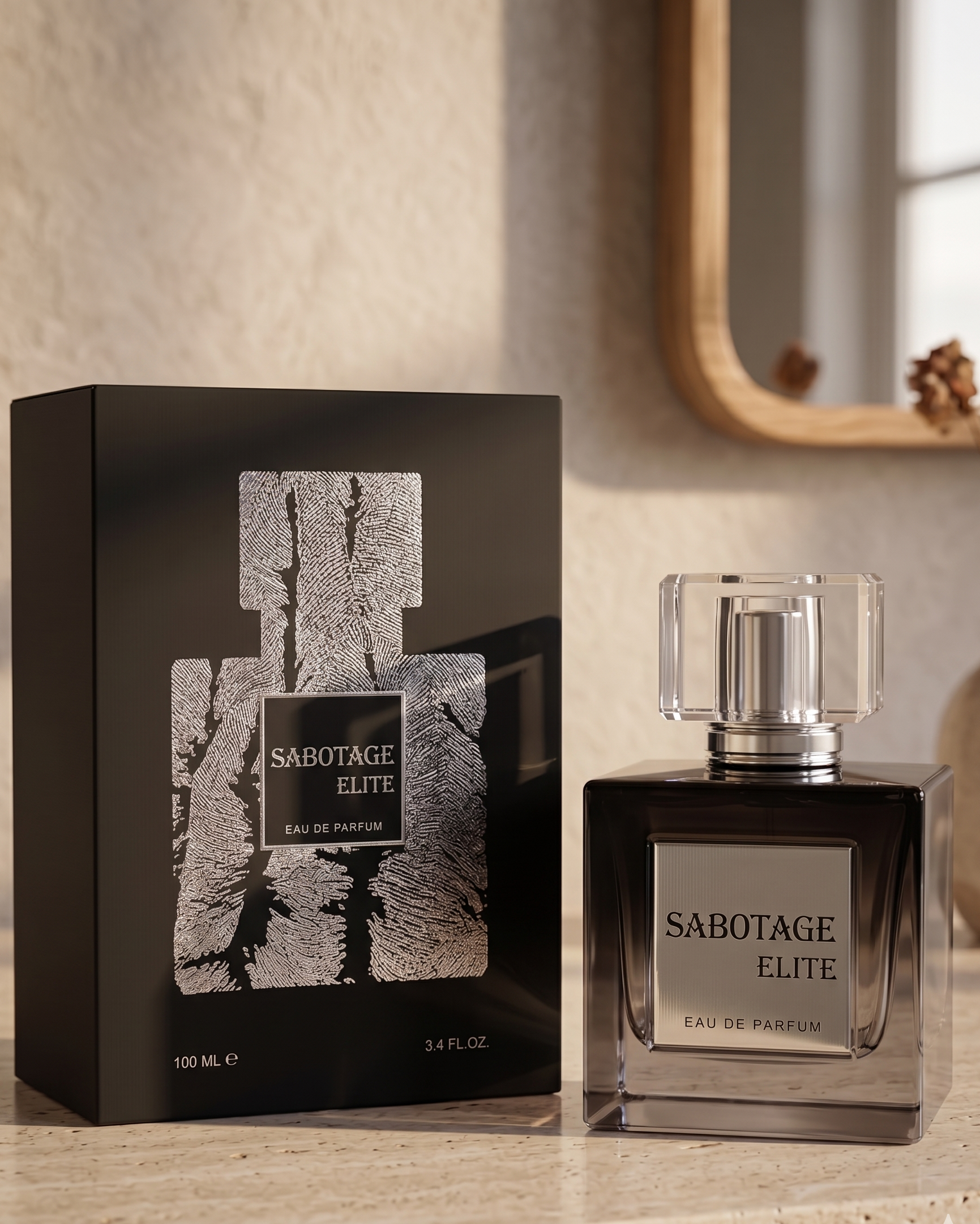 Sabotage Elite Parfum – Men's Premium Woody Aromatic Fragrance 