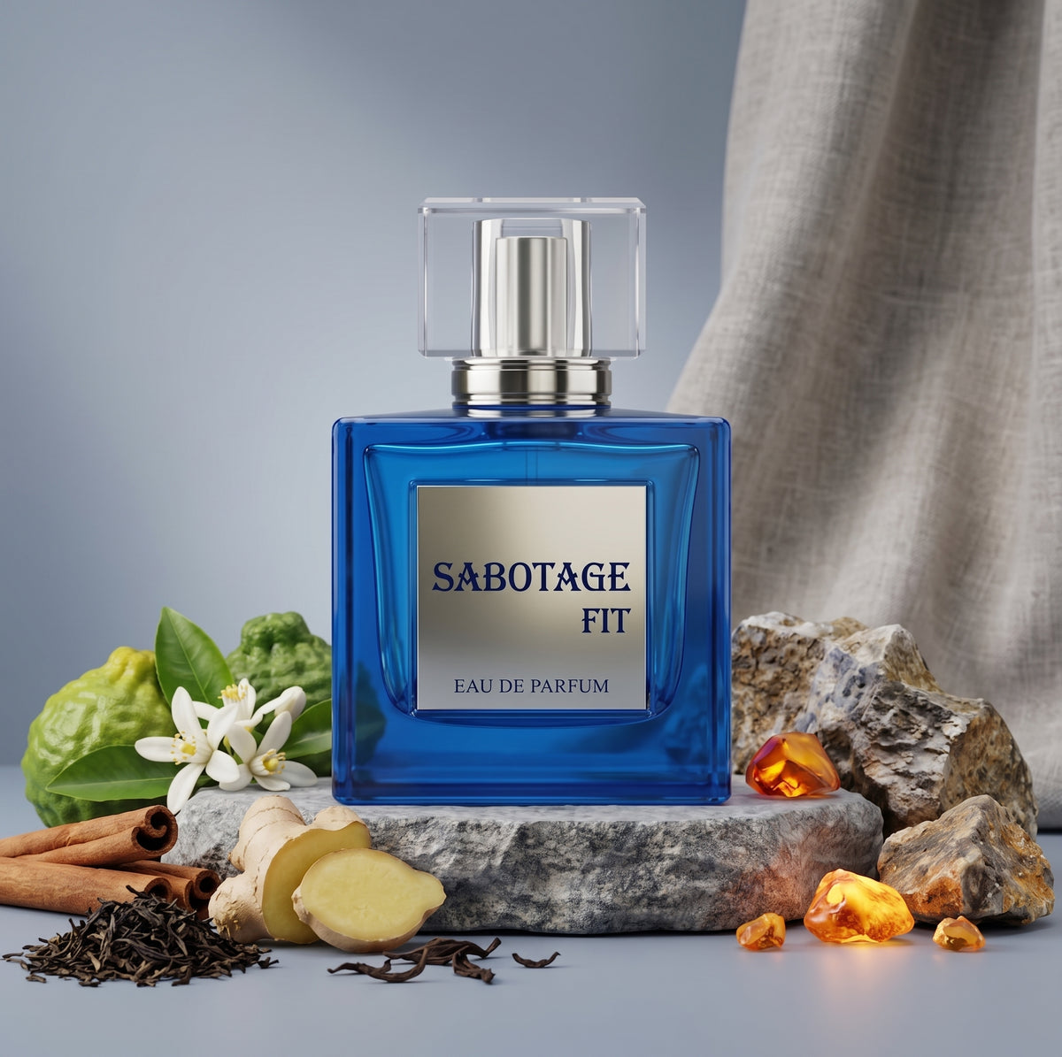 Sabotage Fit Men's Fresh Woody Eau de Parfum 100mL – Bold Masculine Fragrance