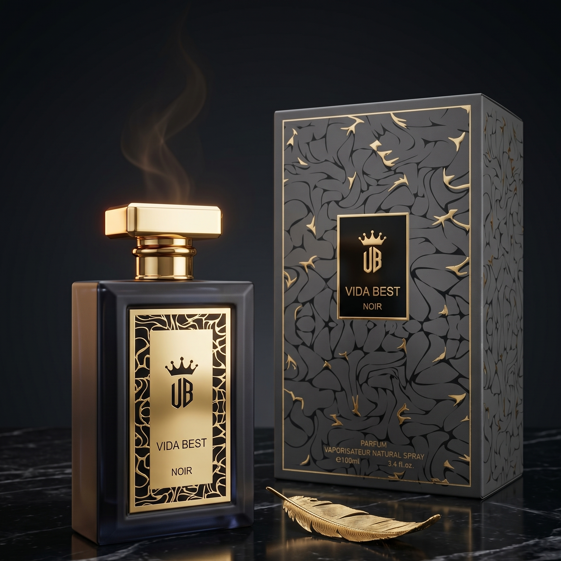 Vida Best Noir 100mL Men's EDP – Aromatic Luxury Fragrance Bottle